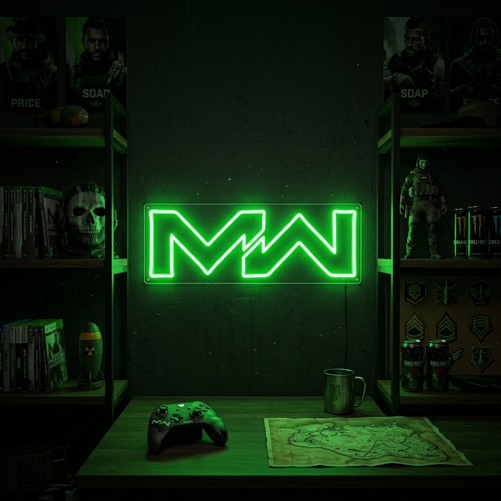 "Mw, Gamer Room Decor" Neonskilt