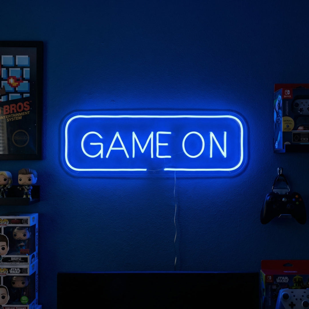"Game On, Game Wall Art" Neonskilt