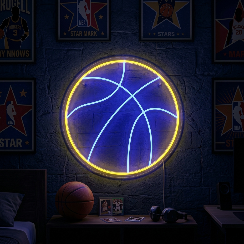 "Basketball" Neonskilt
