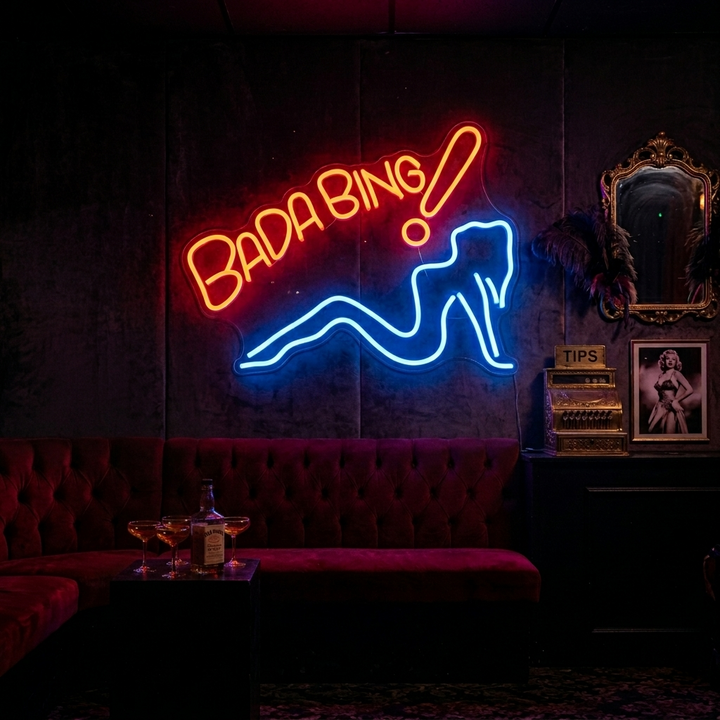 "Bada Bing" Neonskilt