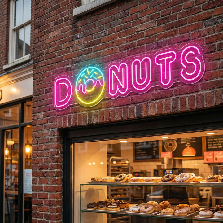 "Donut" Neonskilt
