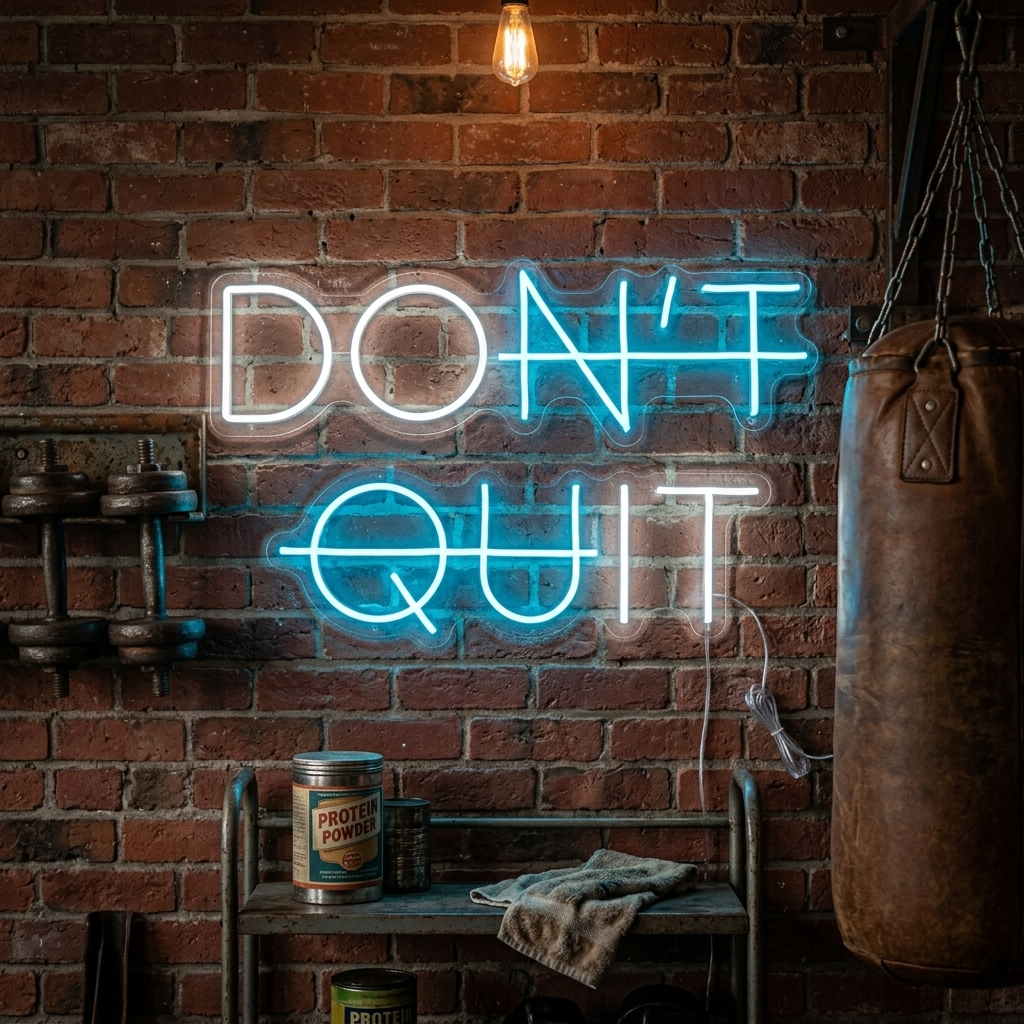 "Don't Quit Do It" Neonskilt
