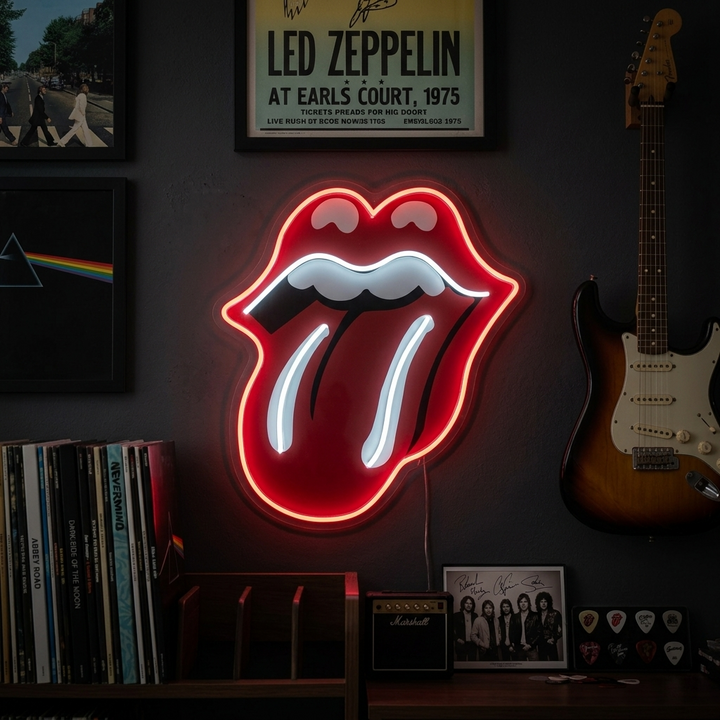 "Rolling Stones" Neonskilt