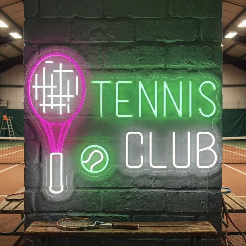 "Tennis Club" Neonskilt
