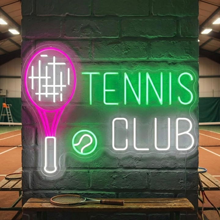 "Tennis Club" Neonskilt