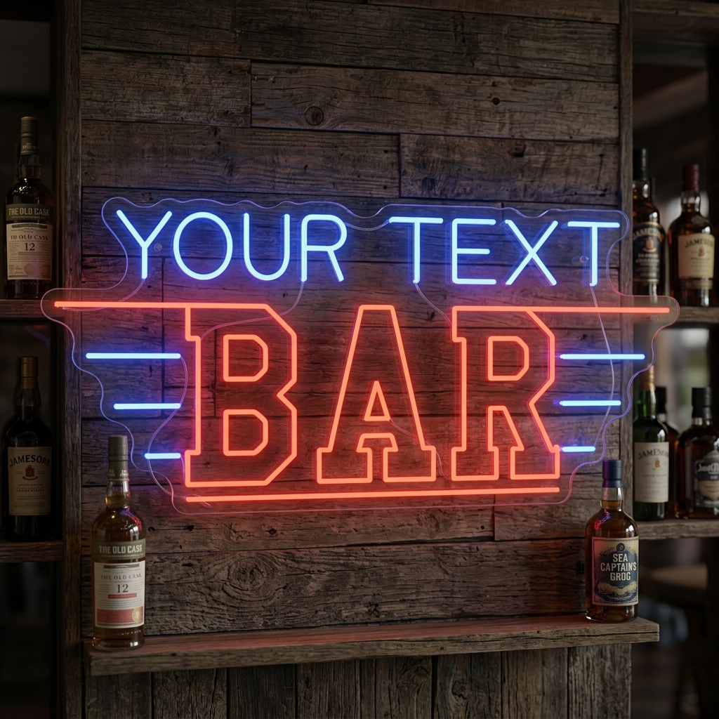"Custom Bar" Neonskilt