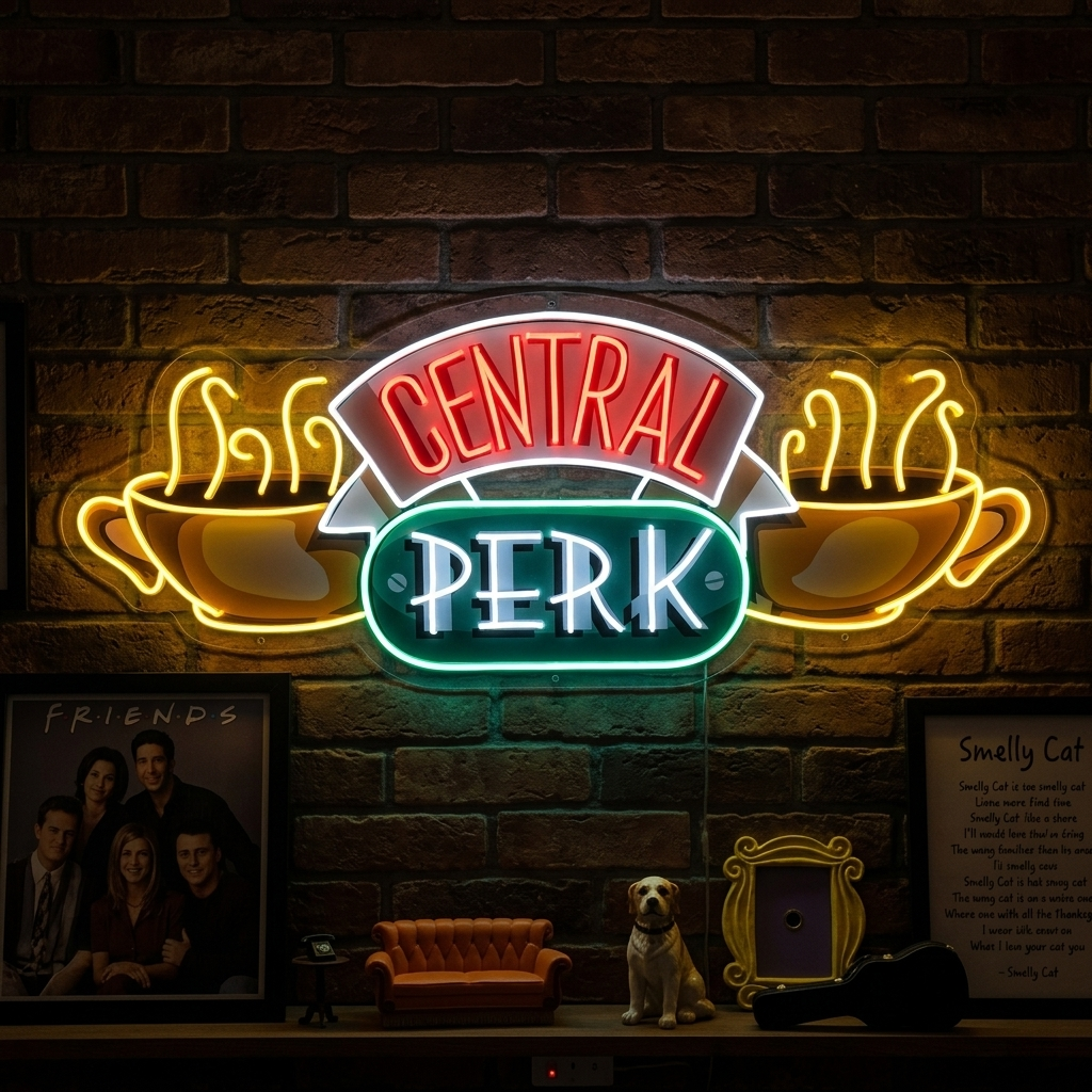 "Central Perk" Neonskilt