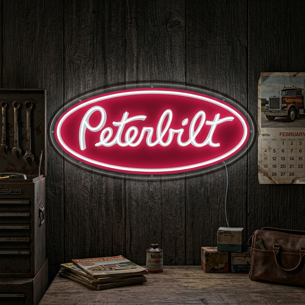 "Peterbil Logo" Neonskilt