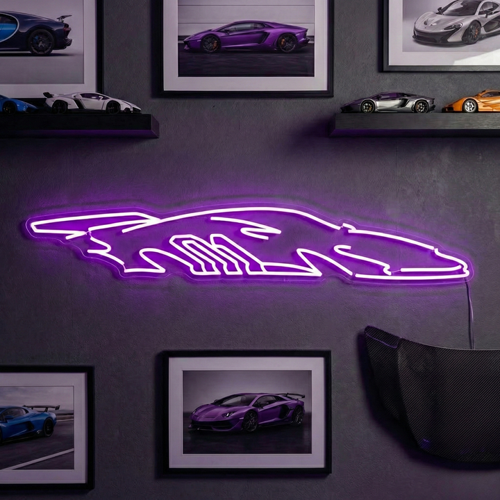 "Racerbil" Neonskilt