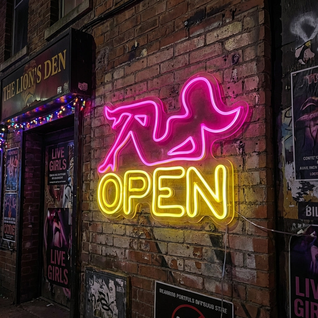 "Stripklub" Neonskilt