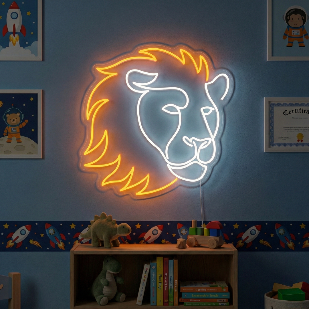 "Løve" Neonskilt