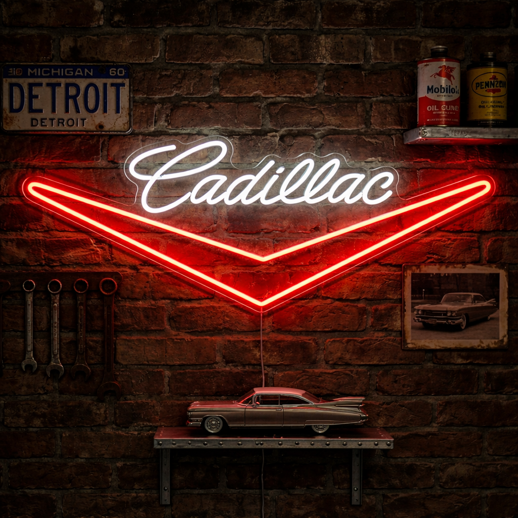 "Cadi-Car" Neonskilt
