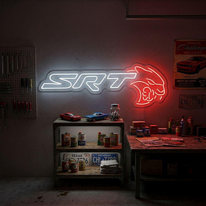 "SRT" Neonskilt