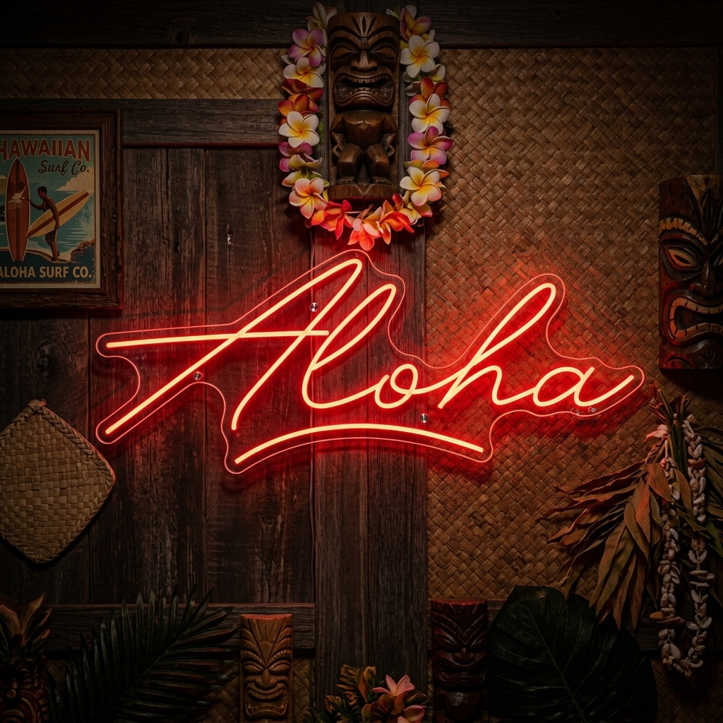 "Aloha" Neonskilt