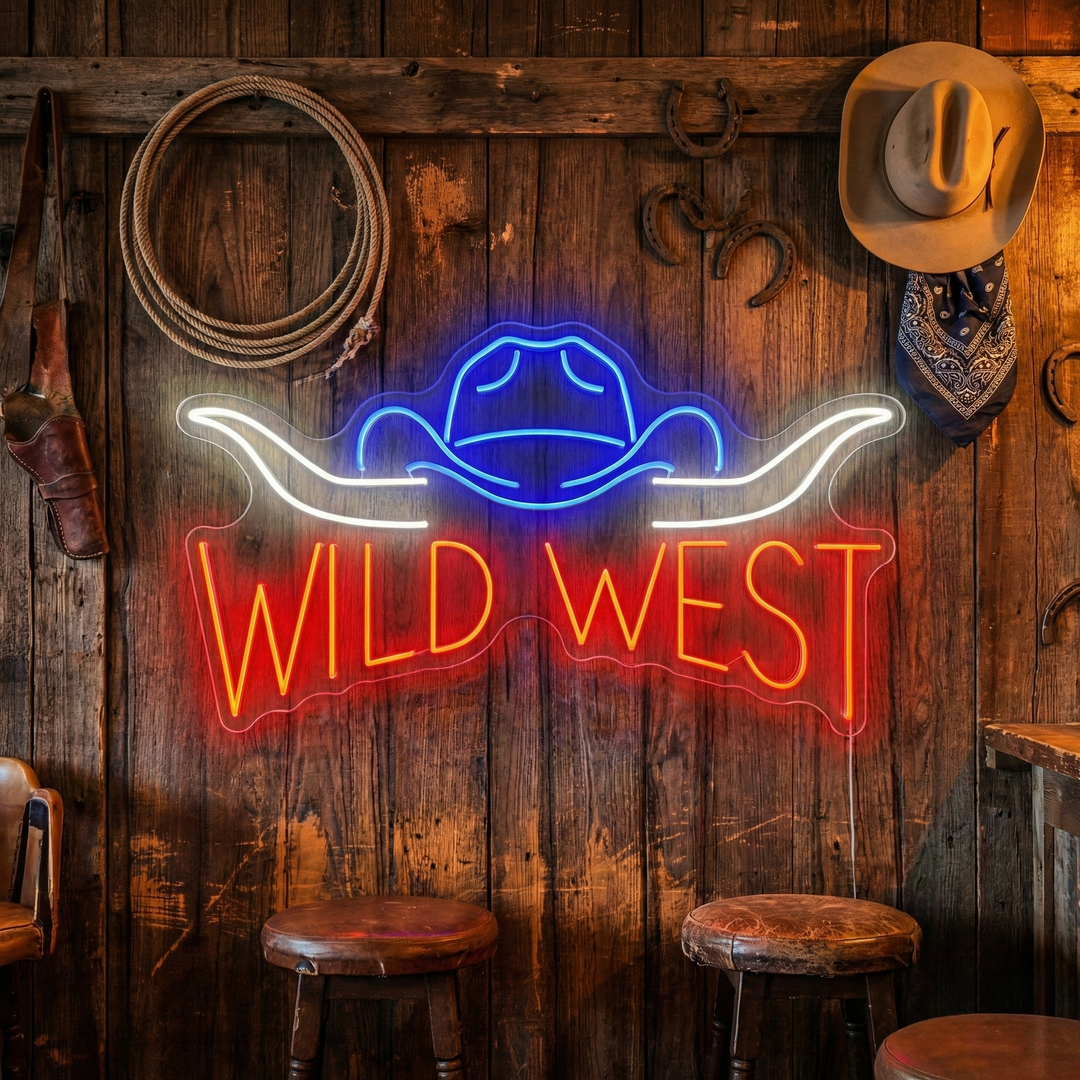 "Wild West" Neonskilt