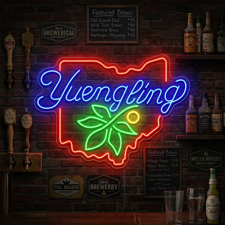 "Yuengling Ohio" Neonskilt