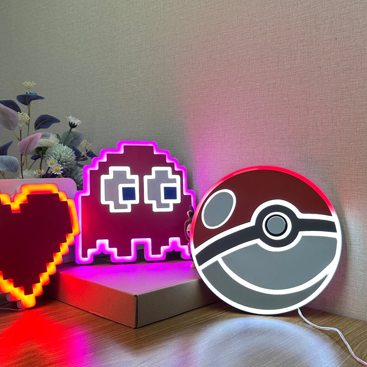 "Poke Ball" Neon Like