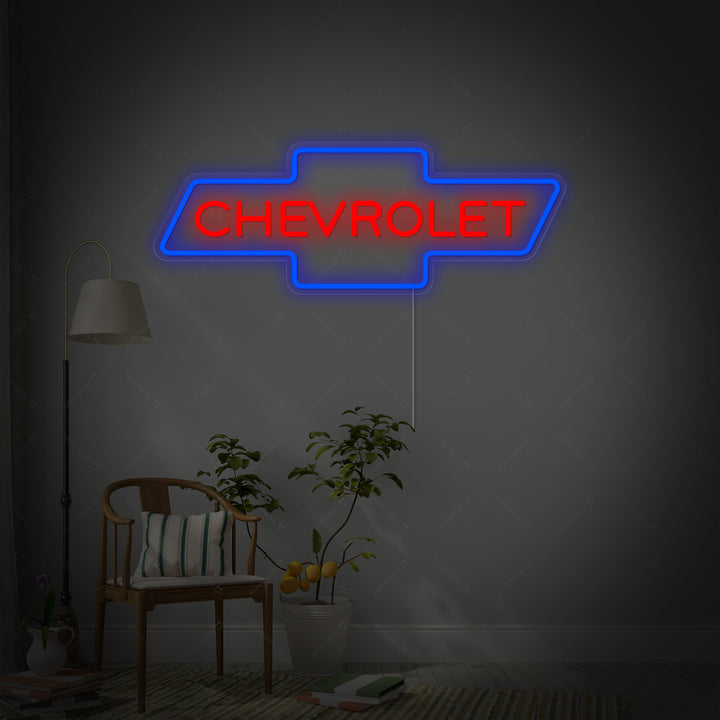 "Chev Car Logo" Neonskilt
