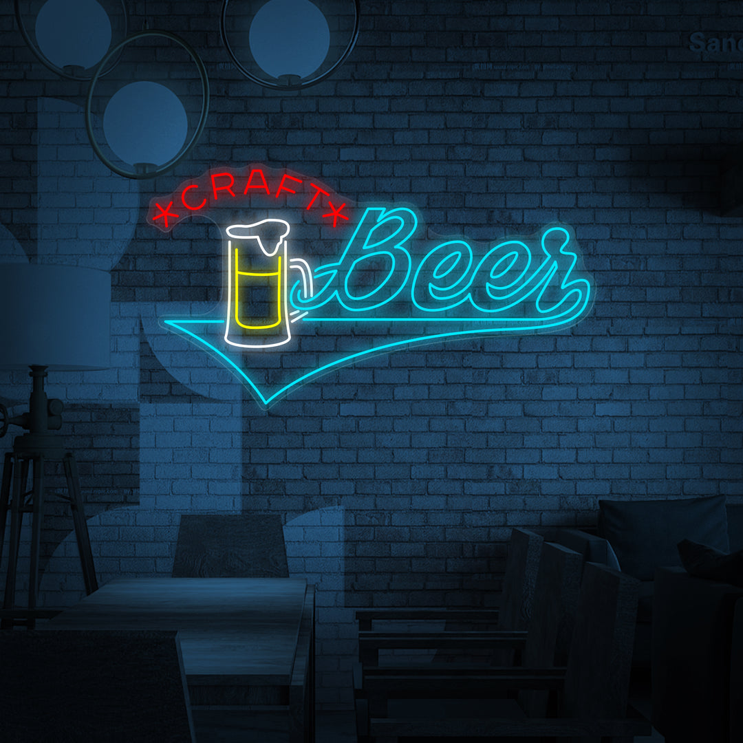 "Craft Beer Kop Bar" Neonskilt