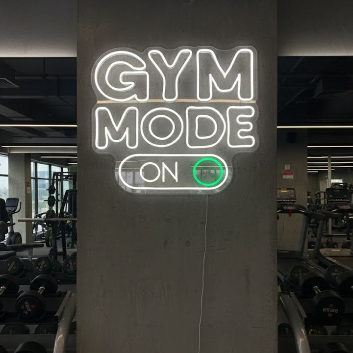 "Gym Mode On" Neonskilt