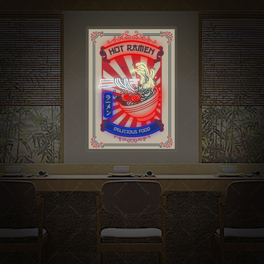 Hot Ramen Neonskilt, Indretning af japansk restaurant