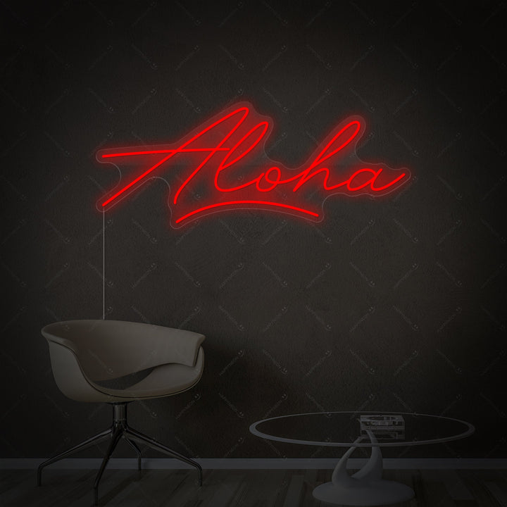 "Aloha" Neonskilt