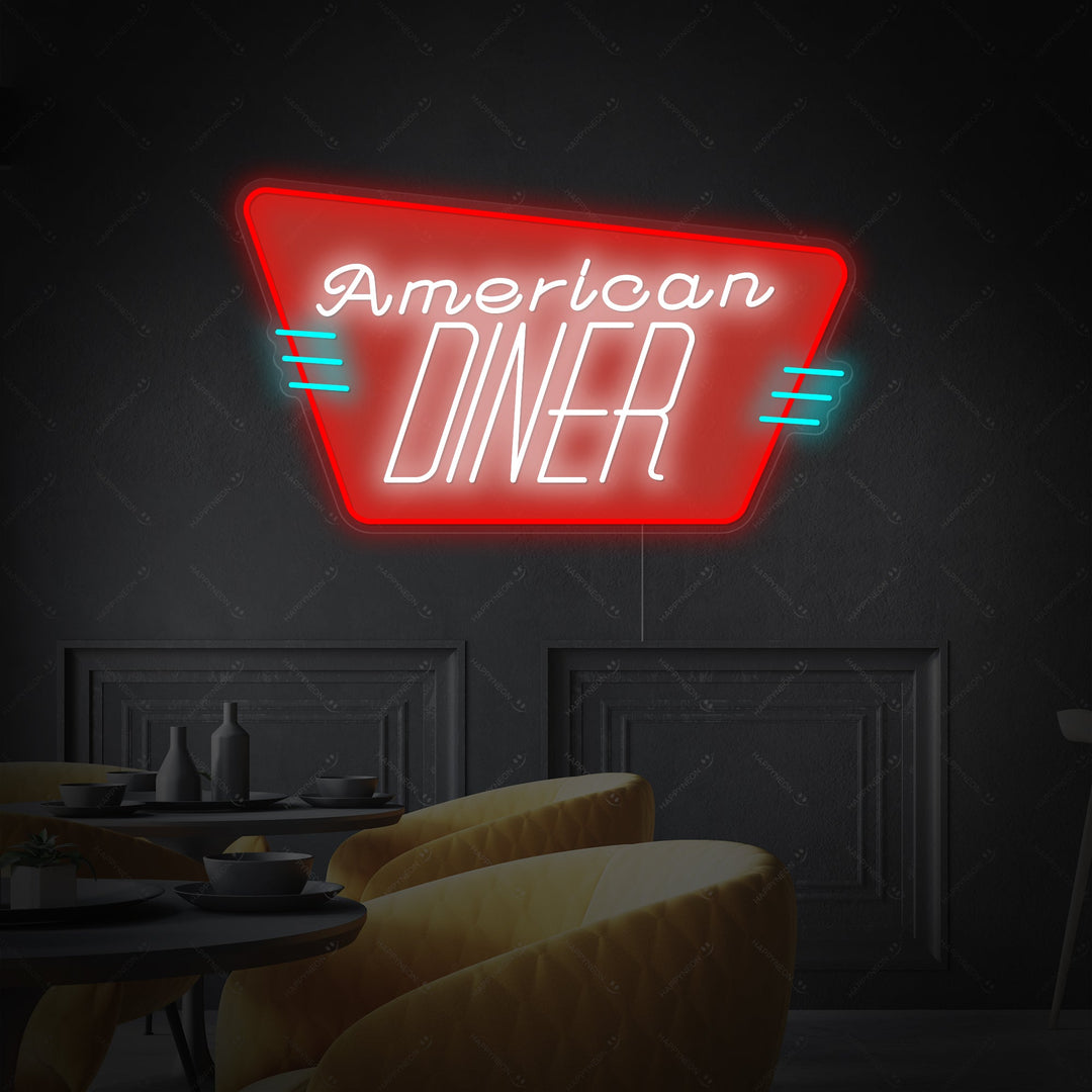 "American Diner" Neonskilt