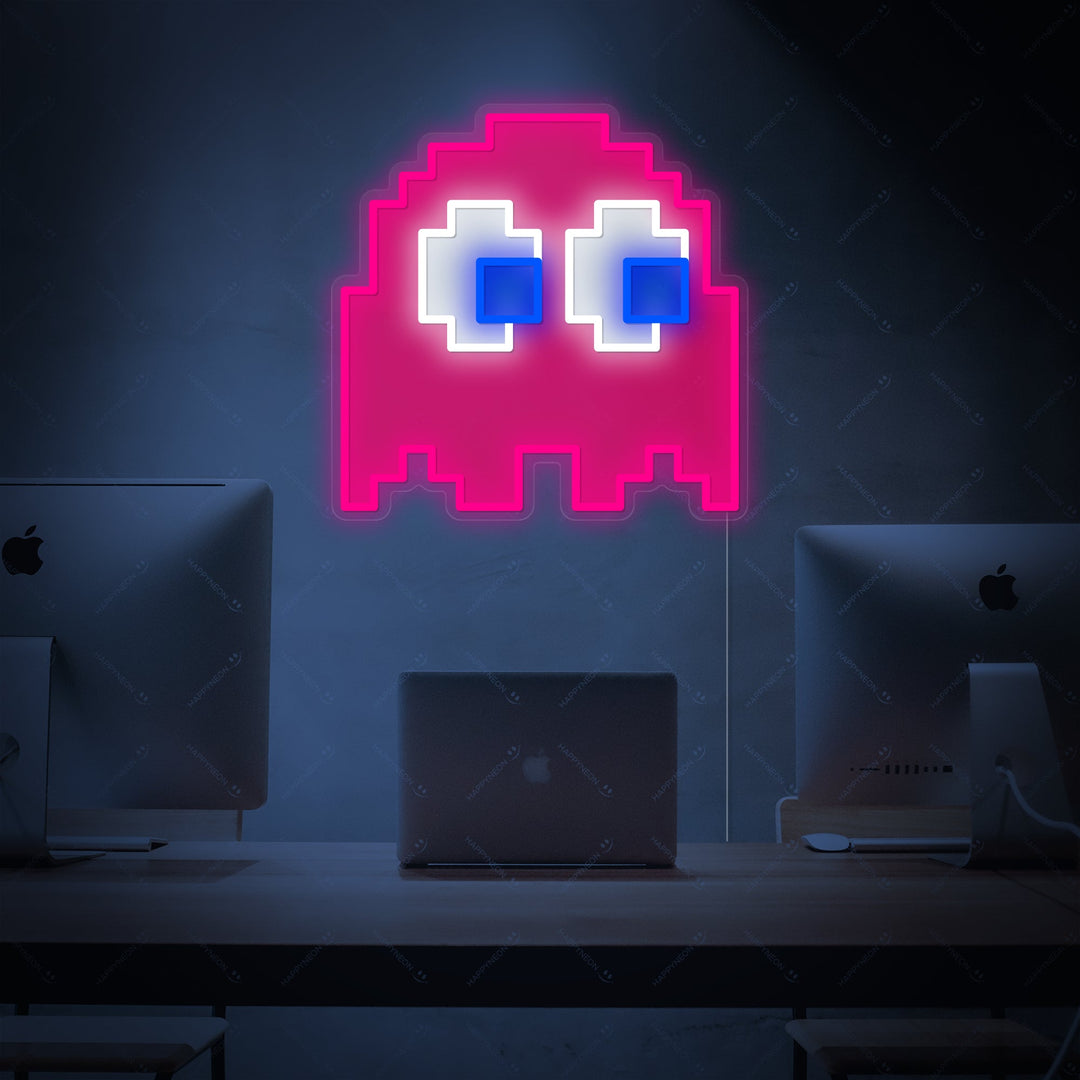 "Arcade Ghost" Neonskilt