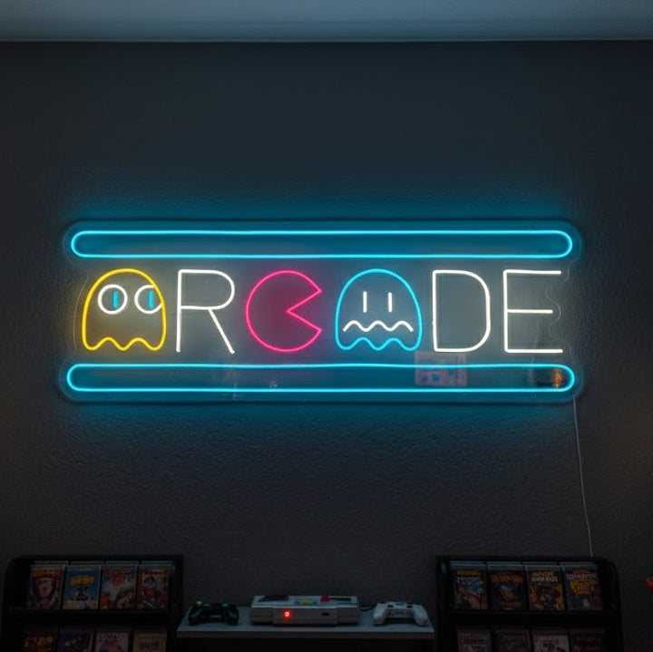 "Arcade Ghost" Neonskilt