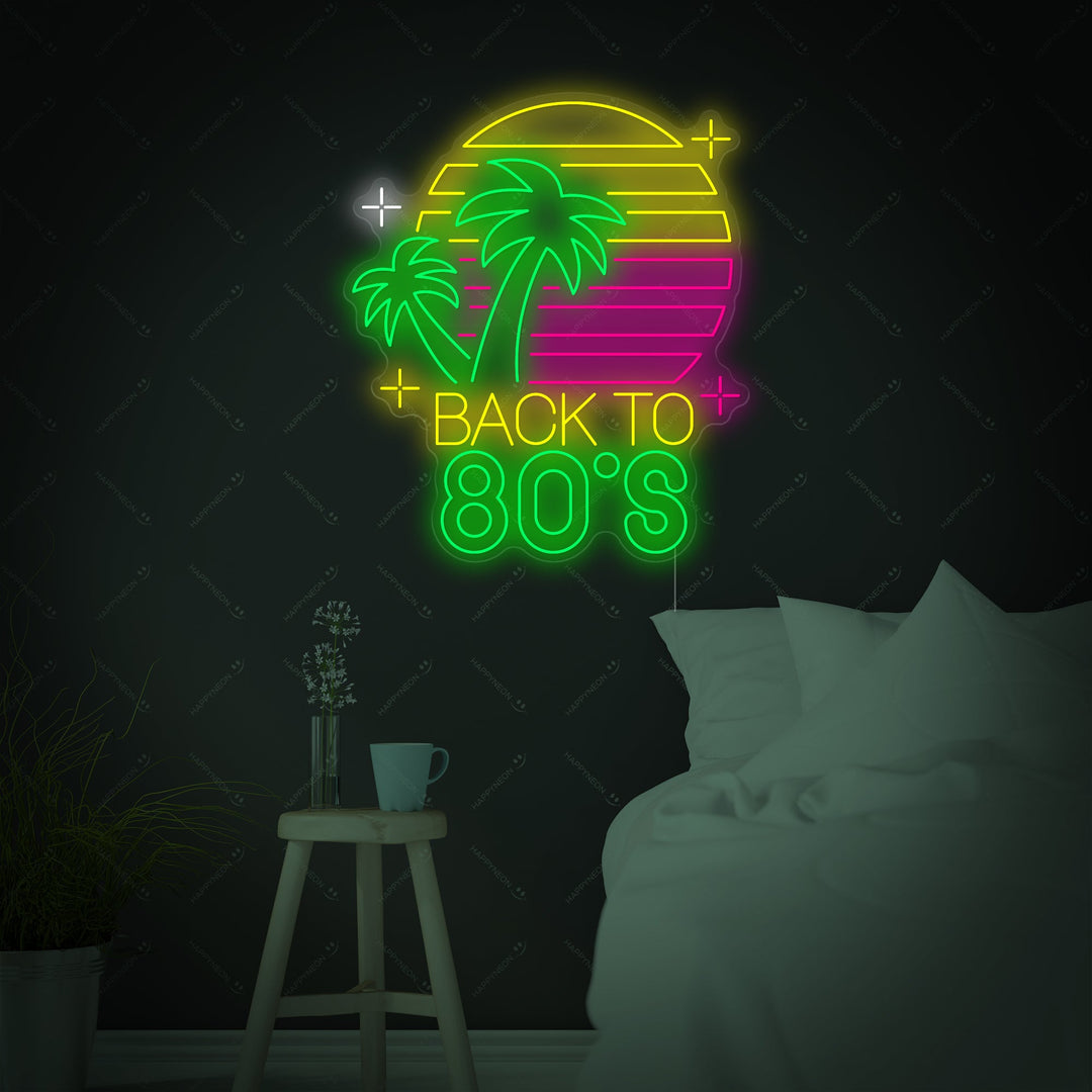 "Back To 80s" Neonskilt