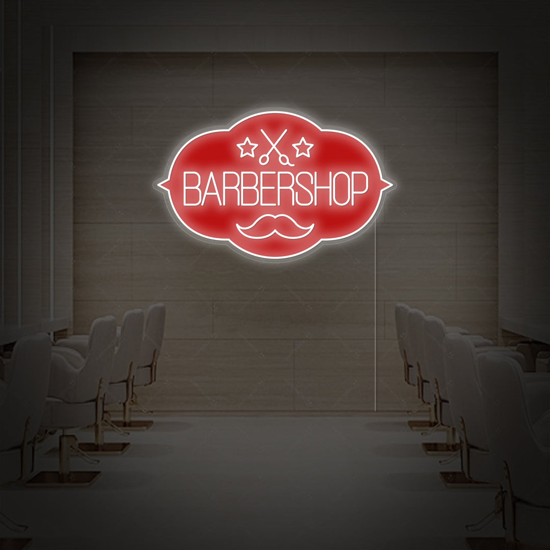 "Barbershop" Neonskilt