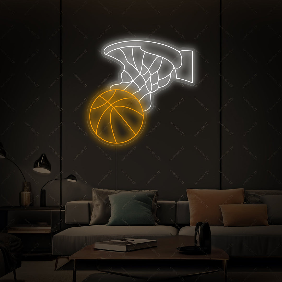 "Basketball Hoop" Neonskilt