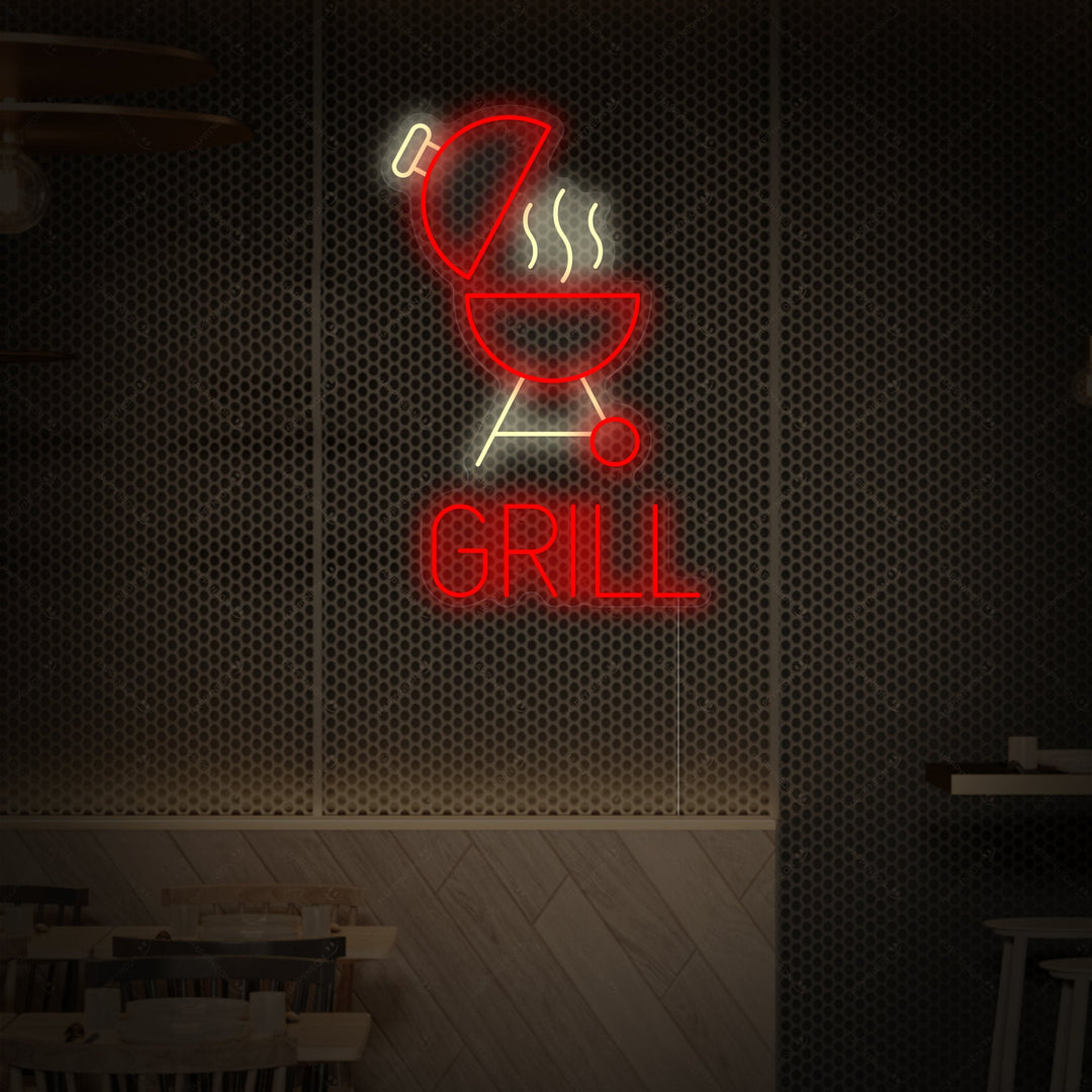 "BBQ Grill" Neonskilt