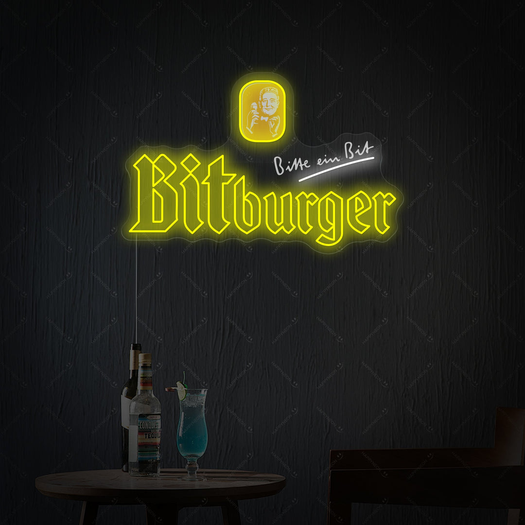 "Bitburger" Neonskilt