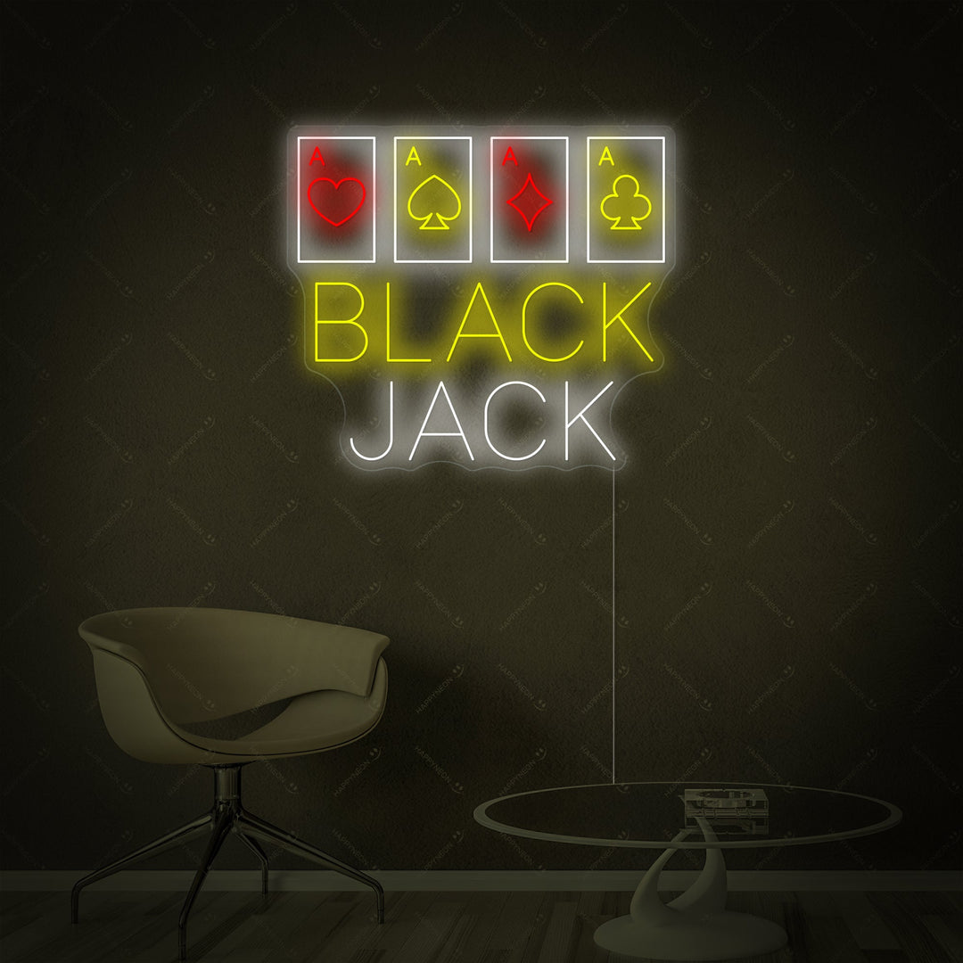 "Black Jack" Neonskilt