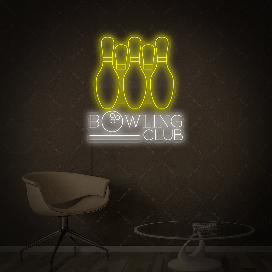 "Bowling Club" Neonskilt