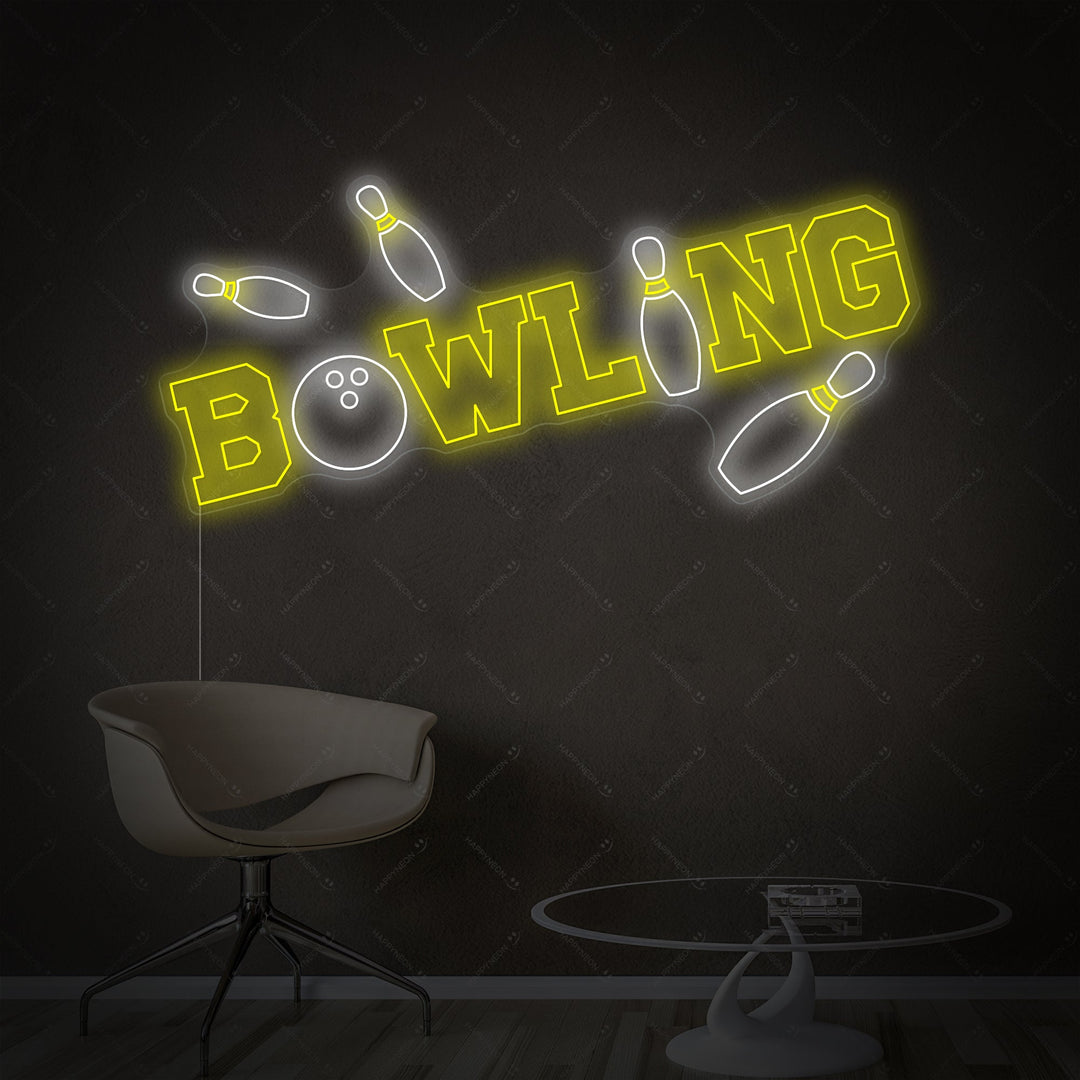 "Bowling" Neonskilt