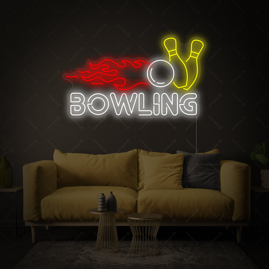 "Bowling" Neonskilt