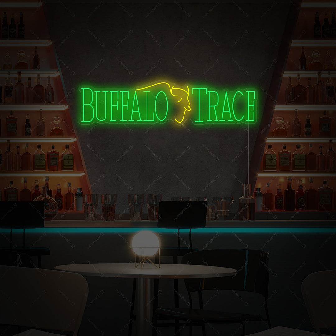 "Buffalo Trace" Neonskilt