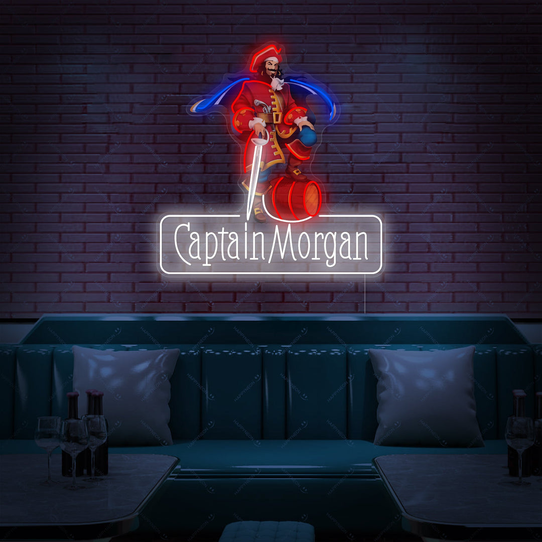 "Captain Morgan" Neonskilt