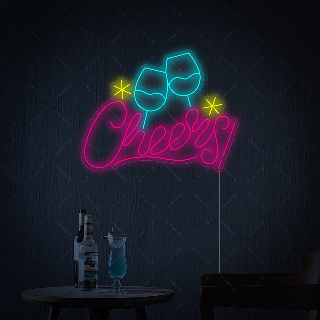"Cheers" Neonskilt