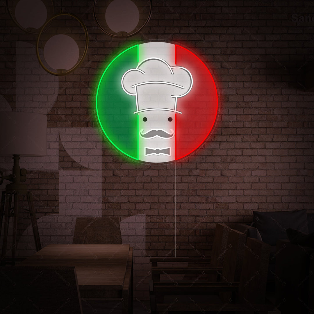 "Chef Italian Restaurant Logo" Neonskilt