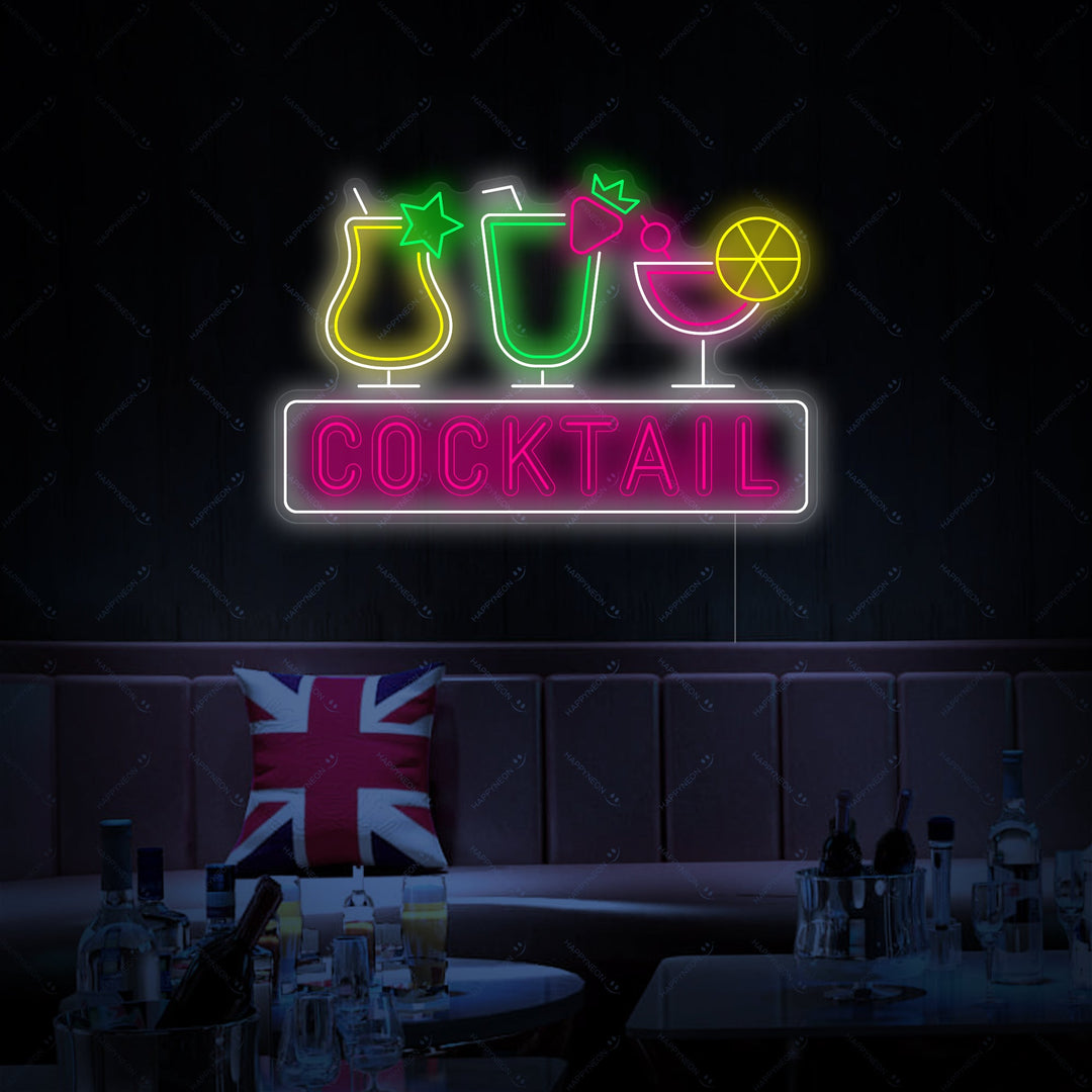 "Cocktail" Neonskilt