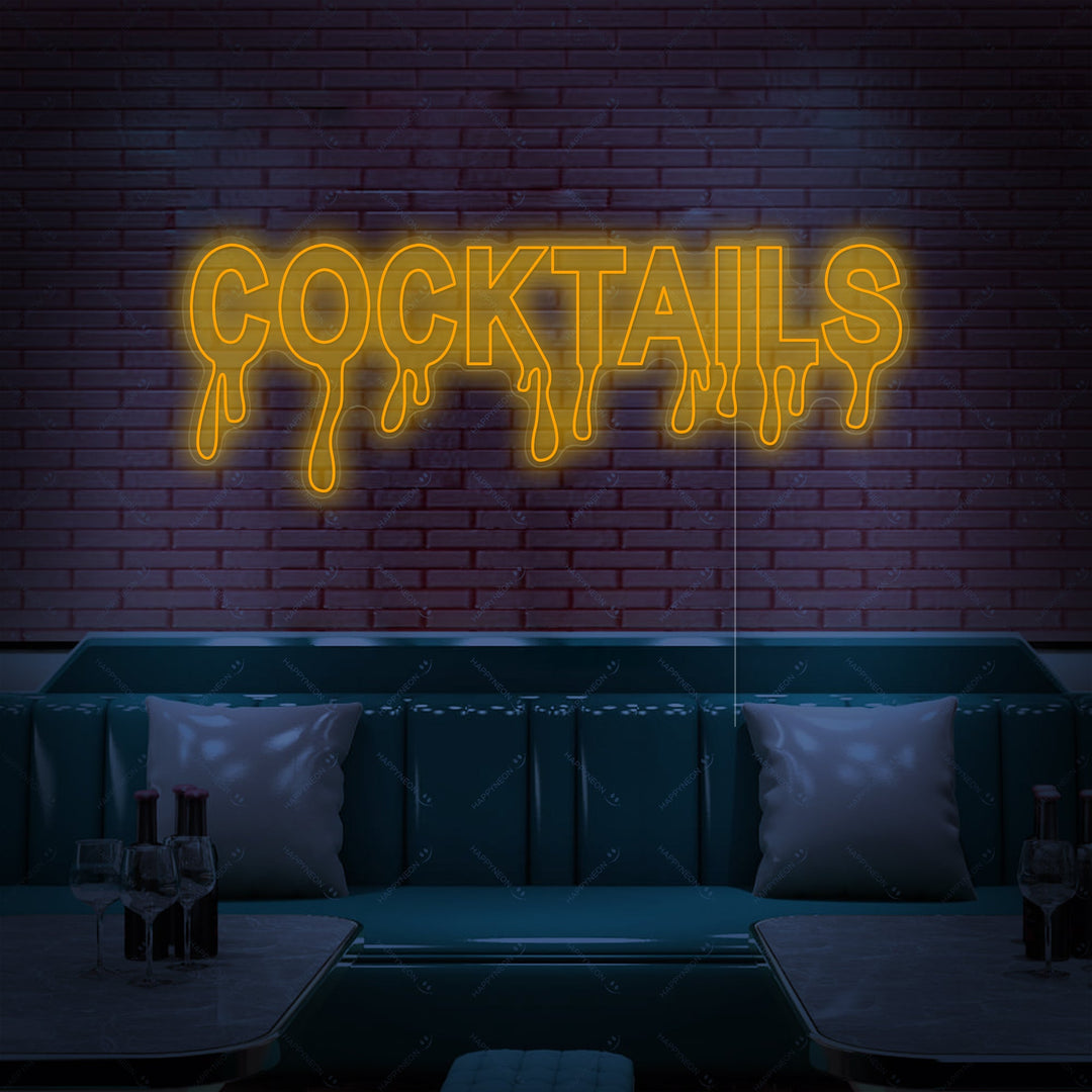 "Cocktails" Neonskilt