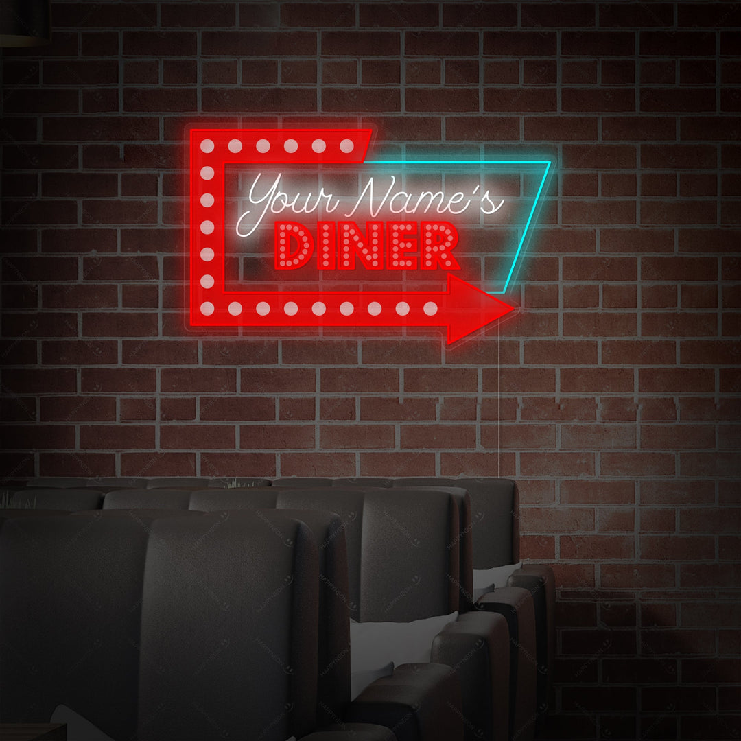 "Custom Diner Logo" Neonskilt