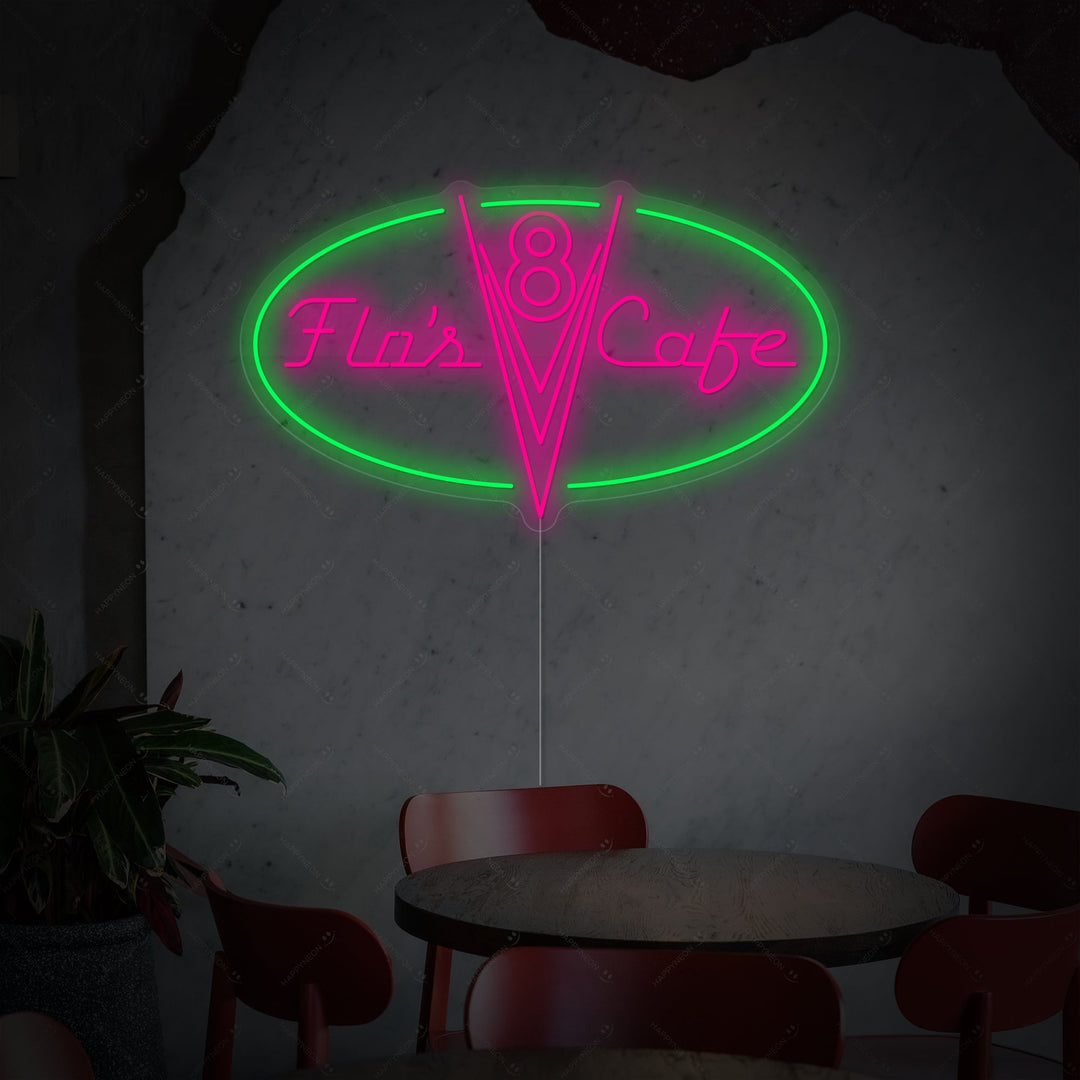 "Flo's V8 Cafe" Neonskilt