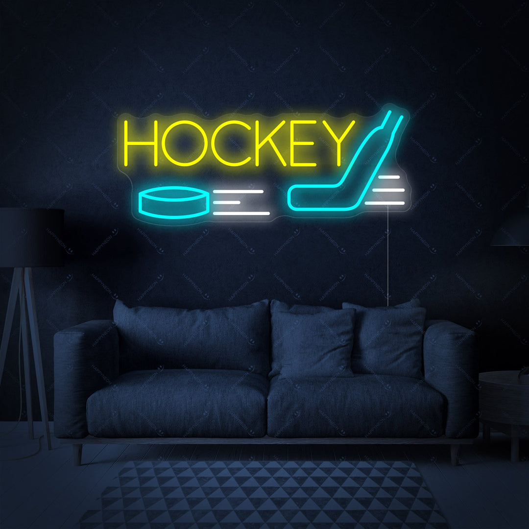 "Hockey" Neonskilt