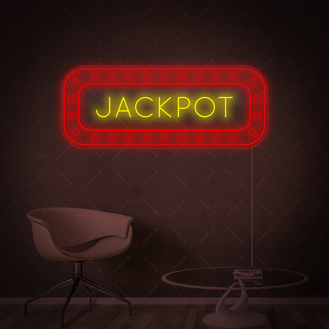 "Jackpot" Neonskilt