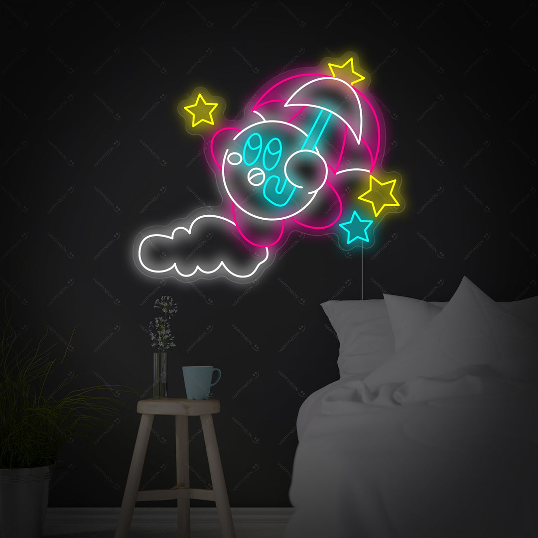 "Kirby Umbrella" Neonskilt