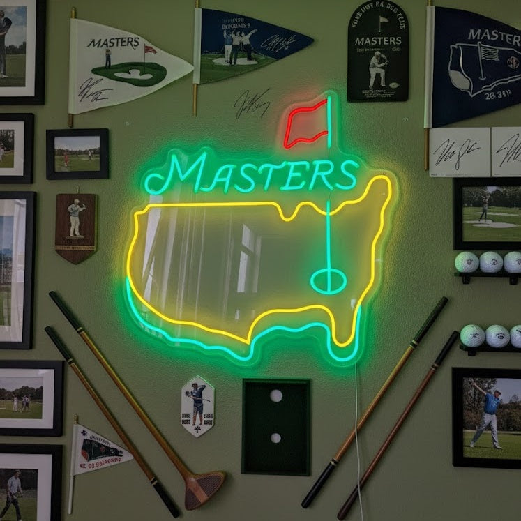 "Masters Tournament Golf" Neonskilt